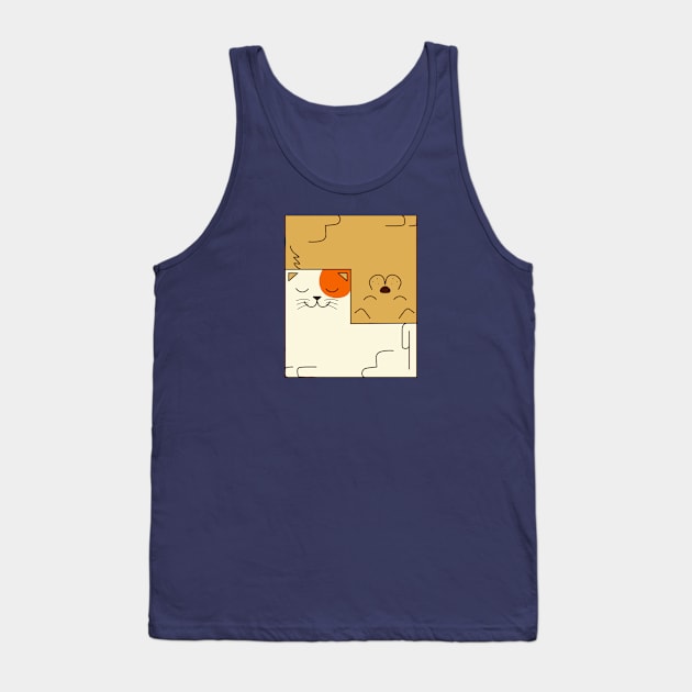 Cat and dog Tank Top by coffeeman